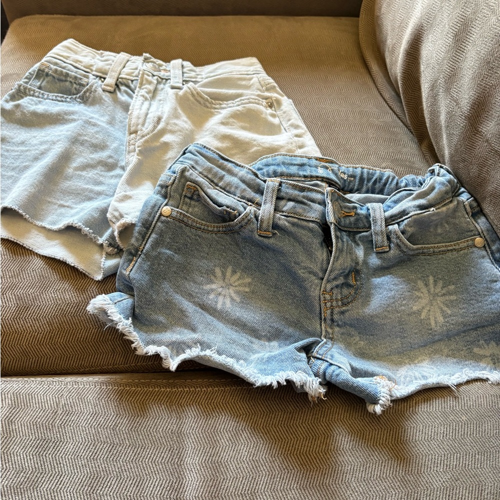Stylish Blue and White Denim Women Shorts